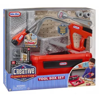 Little Tikes Creative Construction set de caja de herramientas de juguete