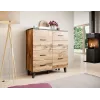 Aparador Cama LOTTA 110 2D4S roble wotan/negro mate