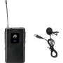 Micrófono de solapa Omnitronic UHF-E Series 527,5 MHz — micrófono de solapa con cable para voz y presentaciones