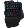 Logilink Teclado gaming iluminado para una mano - retroiluminado - USB - Negro (ID0181)