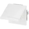Mecanismo de toma de corriente Schuko de montaje en pared con tapa abatible, busch jaeger 20EUGK-34-101, empotrar, apto para intemperie, blanco alpino
