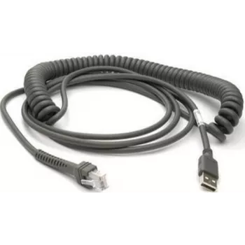 Datalogic cable USB cable USB, Type-A, en espiral, 3,6m (CAB-467)