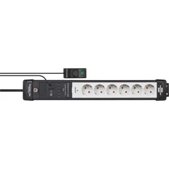 Regleta de alimentación Brennenstuhl Premium-Line 3m 6 tomas de corriente para interiores negro gris