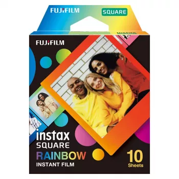 Película instantánea Fujifilm SQUARE Rainbow 10 unidades