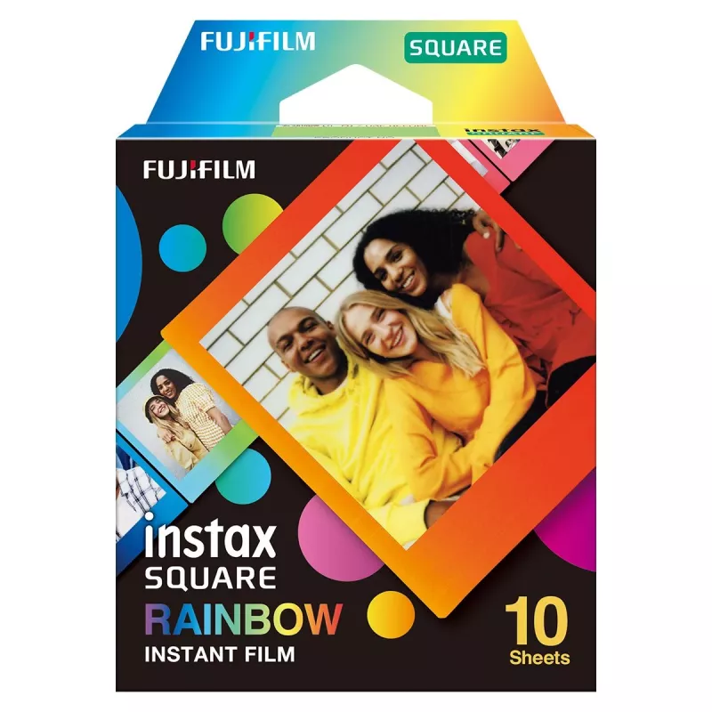 Película instantánea Fujifilm SQUARE Rainbow 10 unidades
