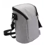 Bolsa térmica Olympia BT 50 — negra/gris, cremallera, 225×170×110 mm
