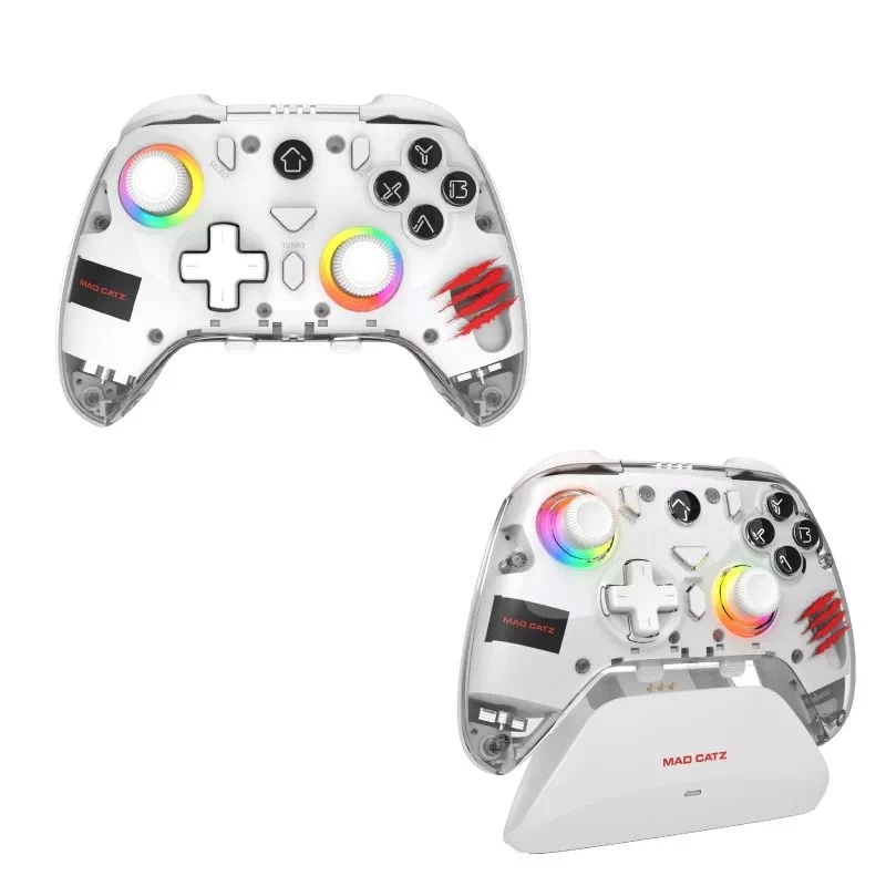 Mando de juego Mad Catz C.A.T. 17 CUSTOMIZABLE — gamepad con cable, botones programables, diseño ergonómico
