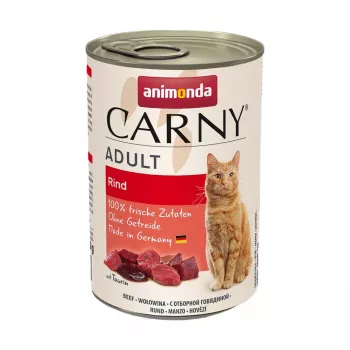 ANIMONDA Carny Adult Ternera – Comida húmeda para gatos – 400 g