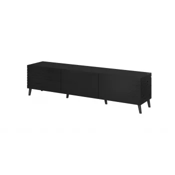 Mueble RTV Cama NOVA 186x40x48 negro mate