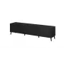 Mueble RTV Cama NOVA 186x40x48 negro mate