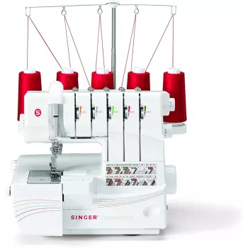 Overlock Singer 14T968 máquina de coser, corriente eléctrica, blanca
