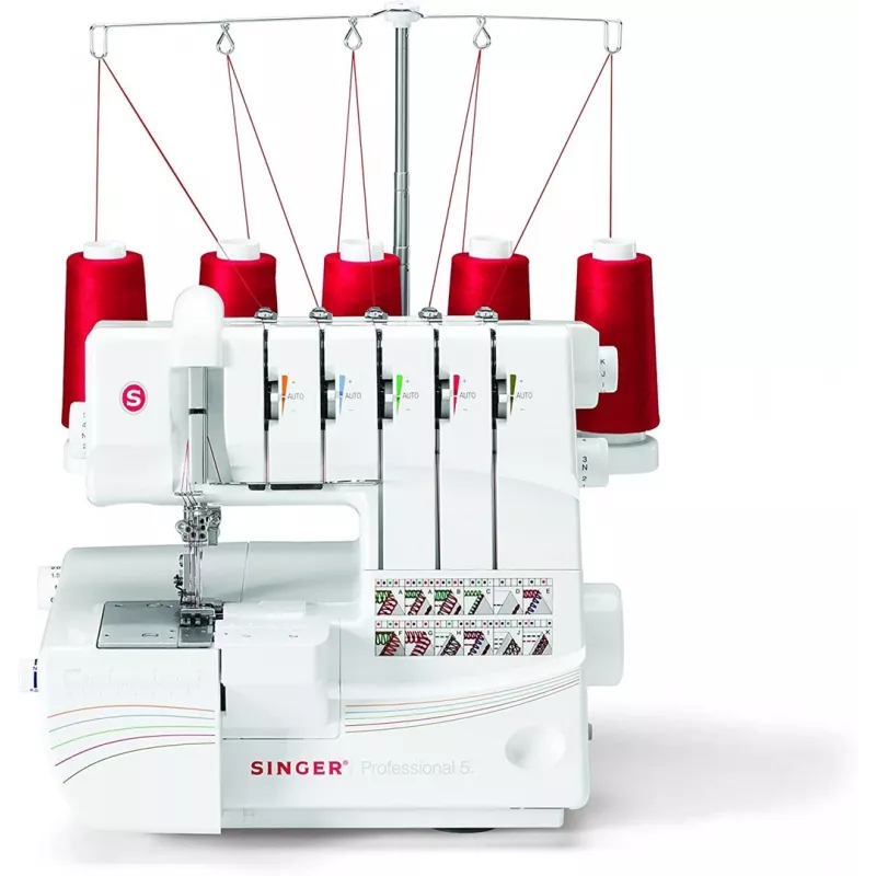 Overlock Singer 14T968 máquina de coser, corriente eléctrica, blanca
