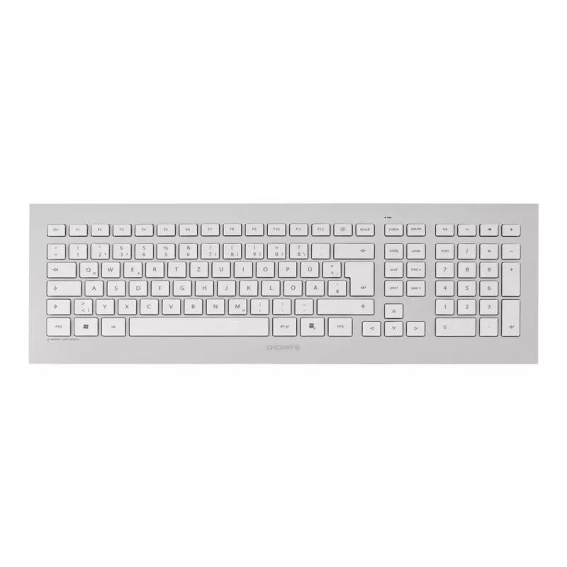 CHERRY DW 8000 Teclado Ratón incluido Oficina RF Wireless Francés Plata, Blanco