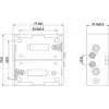 Goobay 11452 BH D portapilas para 2 pilas D, negro