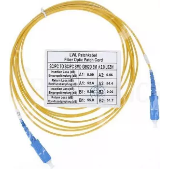 Cable de fibra óptica CBO SFP2222BU15MK 15 m SC G.657.A1, amarillo