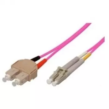 Tecline exertis Connect – cable de parcheo – SC multimodo (M) a LC multimodo (M) – 10 m – fibra óptica – 50/125 micrómetros – OM4 – aguamarina (39885610)