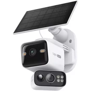 TP-Link Tapo C645D KIT, cámara inalámbrica con giro/inclinación alimentada por energía solar, 3MP