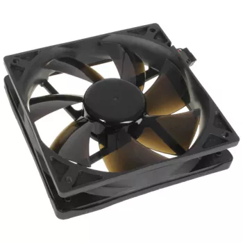 Ventilador de caja NoiseBlocker BlackSilentPro PLPS 120 mm, 1500 rpm, 100 m³/h, 4,5 V, negro
