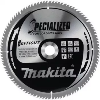 Makita Specialized EFFICUT - Hoja de sierra circular - para madera - 305 mm - 100 dientes (B-67321)