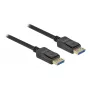 Delock - Cable DisplayPort - DisplayPort (M) a DisplayPort (M) - DisplayPort 2,0 - 1,0m - Compatible con 10K 60 Hz (10.240 x 4320) - Negro (80261)