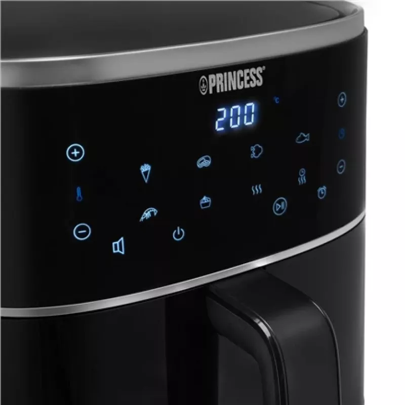 Princess | Freidora de aire digital | 182238 | Potencia 1350 W | Capacidad 4 L | Negro