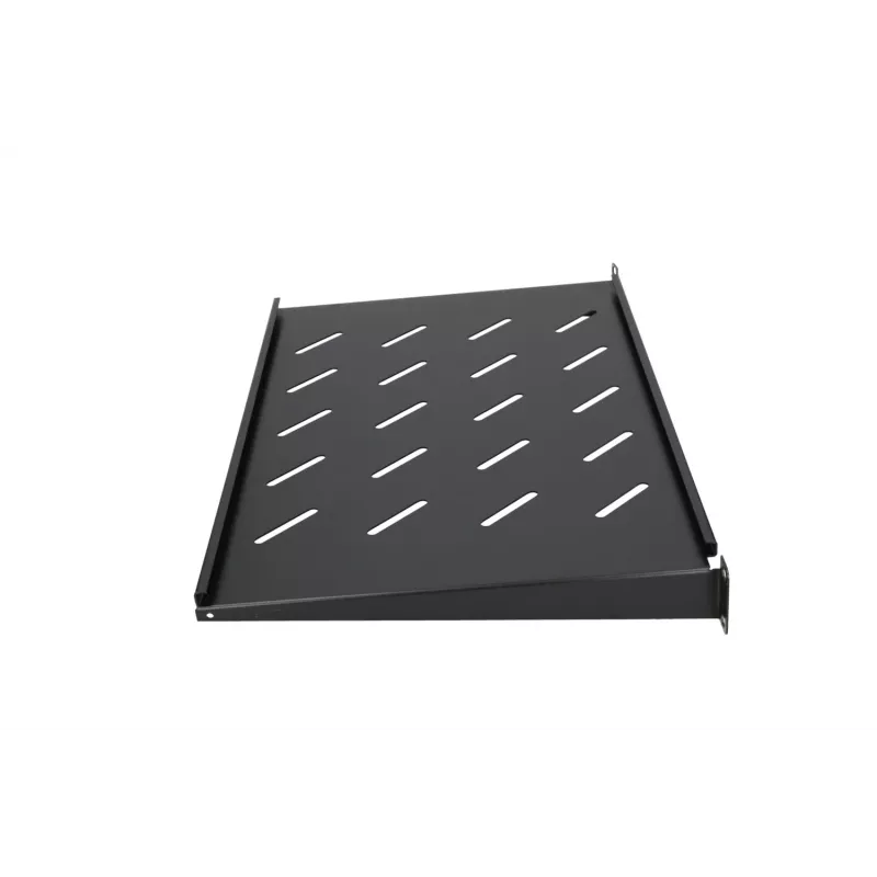 Bandeja Extralink SHELF 1U para armarios de pared de 19 pulgadas, 1U, 300 mm, negra, metal