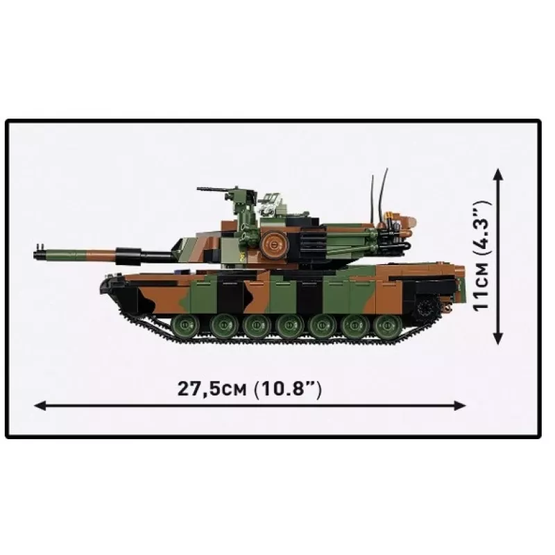 Set de construcción Cobi M1A2 SEPV3 Abrams modelo con 1.065 bloques
