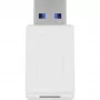 Goobay 55225 adaptador de cable USB-C USB 3.0 Type A blanco
