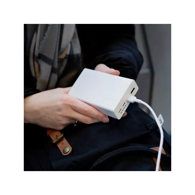 Batería externa Green Cell 20000mAh 22,5W blanca PowerPlay20s 3x USB-C PD QC 3.0