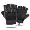 Extralink Guantes tácticos de combate militares sin dedos Survival talla L mil-693