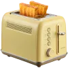 BUYDEEM Tostadora de 2 rebanadas, Modelo DT620E, Color Mellow Yellow, EU