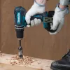 Makita DHP482RFX9 - Taladro percutor atornillador - Batería - Portabrocas de sujeción rápida 13 mm - 62 N·m - 2 baterías, cargador incluido - 18 V (DHP482RFX9)