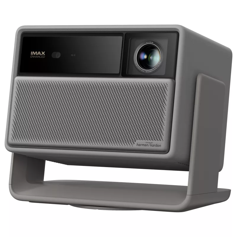 XGIMI Horizon 20 XR13A proyector láser DLP 4K UHD para el hogar, 3840x2160, 3200 lúmenes ANSI, Dolby Vision, HDR10+, enfoque automático, zoom óptico, altavoces Harman Kardon, 2x HDMI, gris