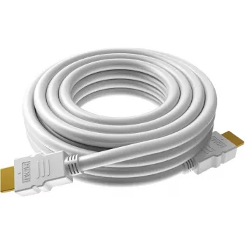 VISION Techconnect - Alta velocidad - Cable HDMI con Ethernet - HDMI macho a HDMI macho - 5,0 m - blanco - Compatible con 4K 30 Hz (TC 5MHDMI8K)
