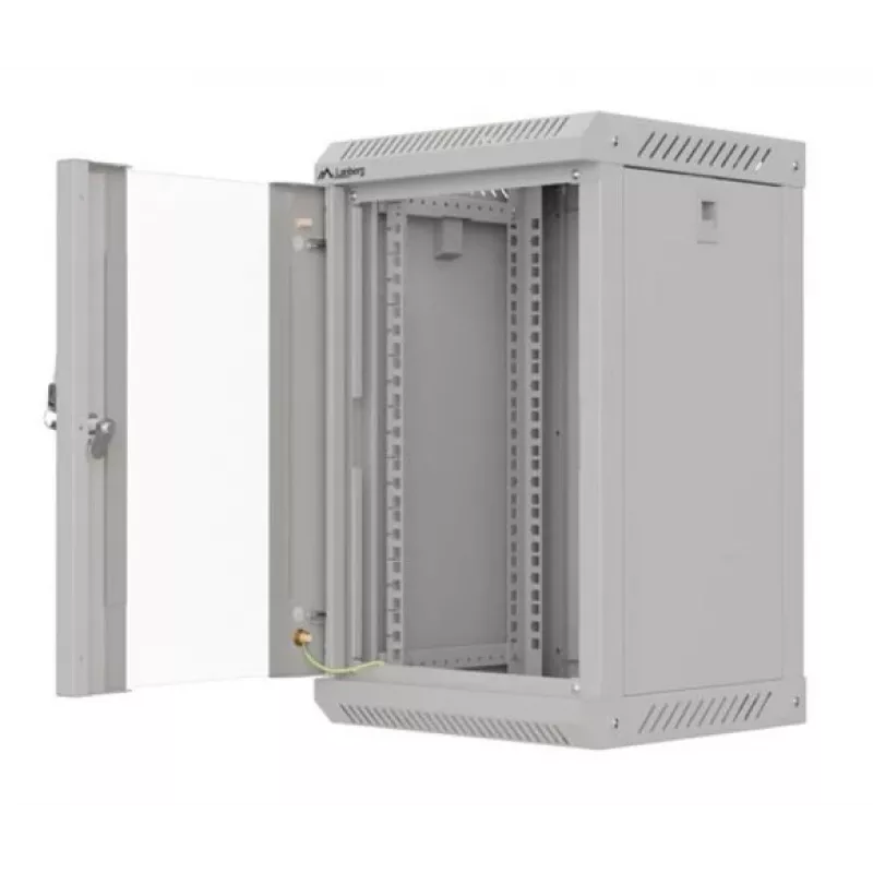 Lanberg WF11-3309-10S armario rack 9U rack de montaje en pared gris