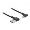 Cable USB DeLOCK EASY-USB 2.0 Type-A a Micro-B conector macho 0,5 m negro