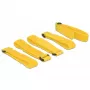 Cierre de velcro DeLOCK 18708 amarillo 5 uds.