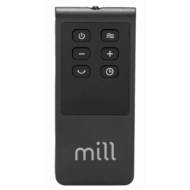 Calefactor cerámico Mill FH1500 negro 1500 W para estancias de hasta 22 m², negro