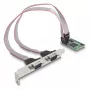 Tarjeta DeLOCK Mini PCIe Full-Size a 2 x Serie RS-232 D-Sub 9 pines