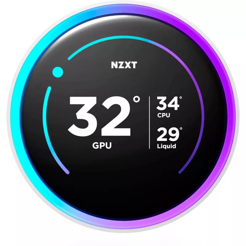 Refrigeración líquida todo en uno NZXT Kraken Elite 360 RGB 12 cm blanco