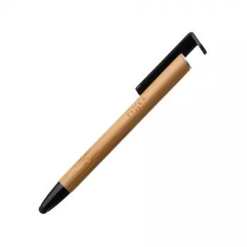 Bolígrafo con stylus y soporte FIXED FIXPEN-BA Bamboo — bolígrafo 3 en 1, stylus táctil y soporte de mesa integrado