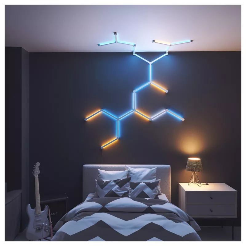 Conector de iluminación Nanoleaf Flex — blanco, cable de 0,24 m, pack de 3