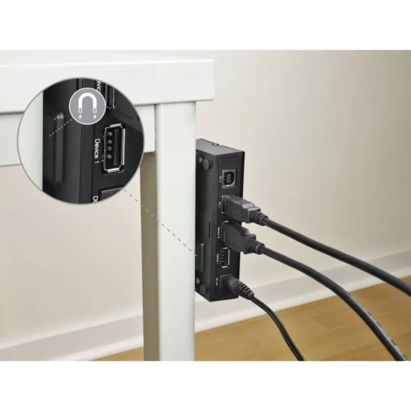 Conmutador de datos para ordenador DeLOCK 11495 5 Gbit/s negro plástico