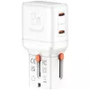 Cargador de viaje World 65W USB-C + USB-A blanco