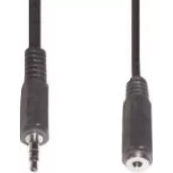 Cable de audio 3.5mm e+p B 125/5 5m negro