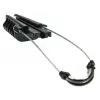 Sujetacables Extralink EX.2527, negro, ABS y metal, Ø de haz máx. 1,2 cm, 1 ud.