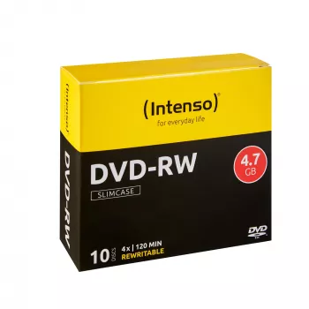 Intenso 4201632 DVD-RW 4,7 GB 4x, 10 uds., Slim Jewel Case