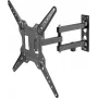 Vision VFM-WA4X4/3 - set de montaje (brazo de pared) - brazo articulado doble - para pantalla LCD - acero laminado en frío - negro - tamaño de pantalla: 94-152,4 cm (37-60