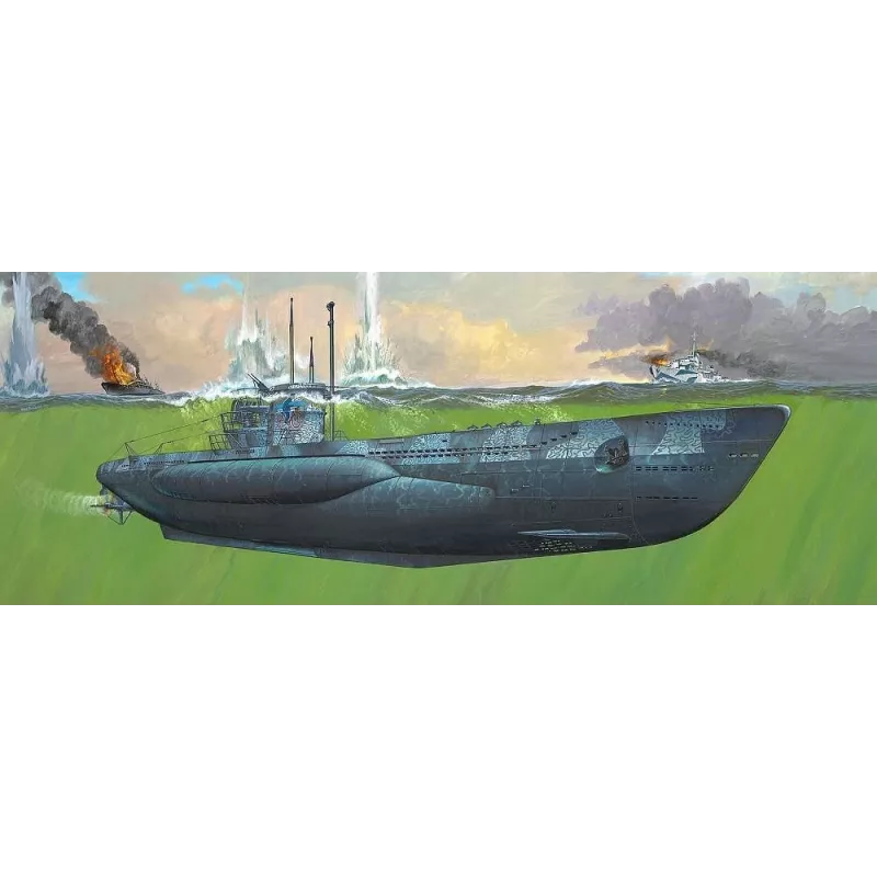 Maqueta de plástico REVELL Submarino alemán Tipo VII C/41 1:72