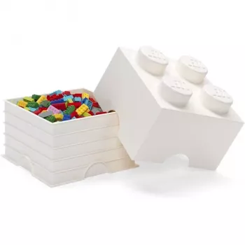 Bloque de almacenamiento LEGO Room Copenhagen 4 blan – LEGO 40031735 Bloque de almacenamiento para organizar juguetes y objetos pequeños